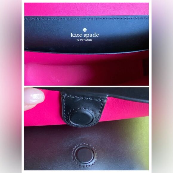 Kate Spade Madie Putnam Drive Crossbody Bag Black Pink - Picture 8 of 11